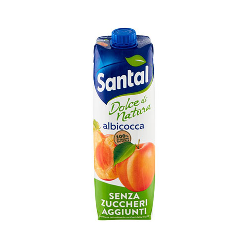 SANTAL SUCCO ALBICOCCA SENZA ZUCCHERI AGGIUNTI 1LT