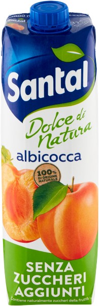 &NBSP SANTAL DOLCE DI NATURA SUCCHI DI FRUTTA SENZA ZUCCHERI AGGIUNTI GUSTO ALBICOCCA 1LT