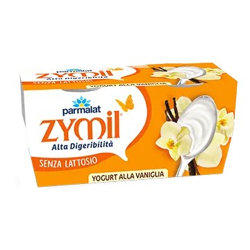 &NBSP PARMALAT ZYMIL ALTA DIGERIBILITA YOGURT CREMOSOS SENZA LATTOSIO VANIGLIA, CONFEZIONE DA 2X125GR