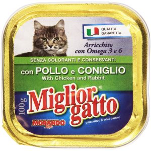 MIGLIOR GATTO VASCHETTA CON POLLO E CONIGLIO GR100