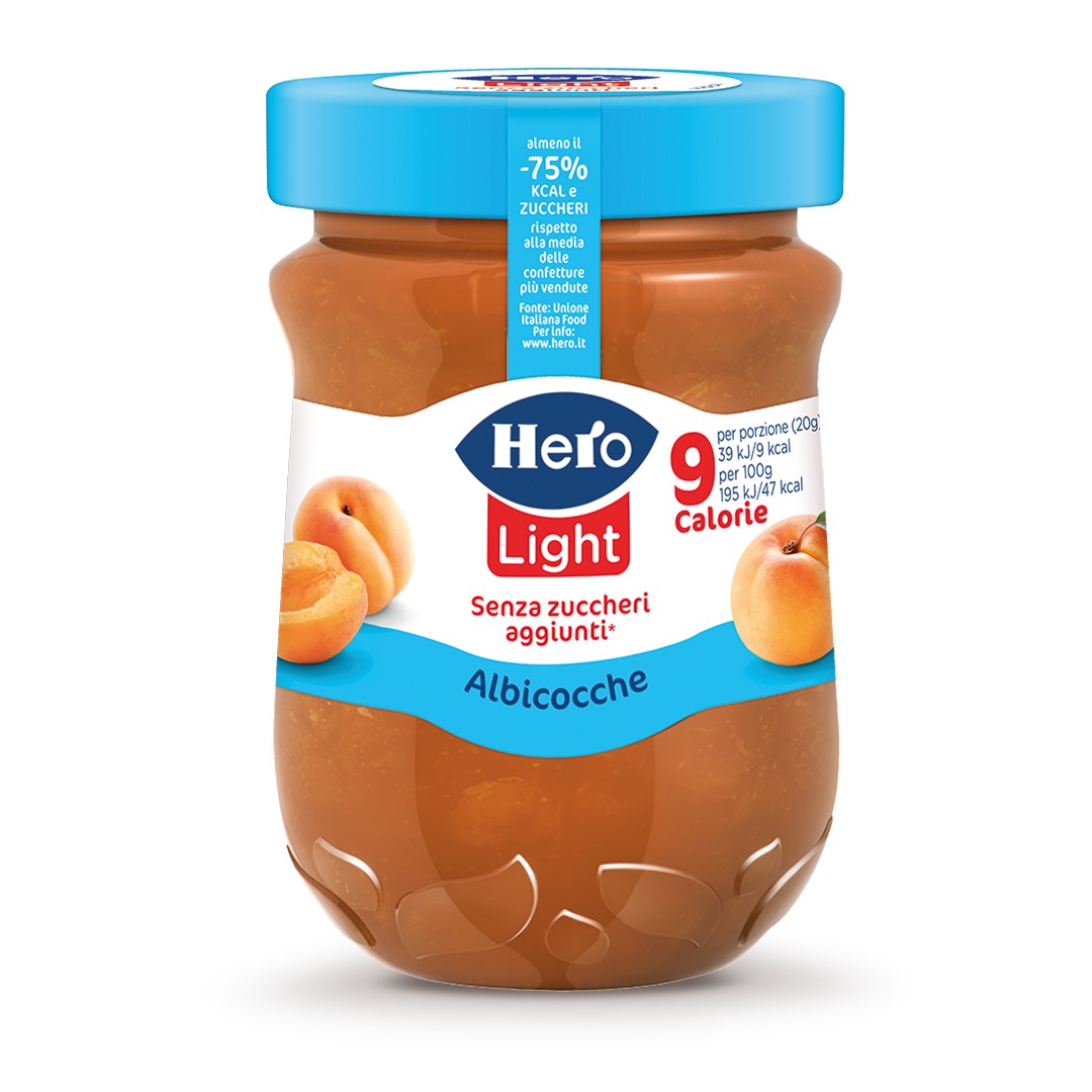 HERO LIGHT SENZA ZUCCHERI AGGIUNTI ALBICOCCHE 280GR