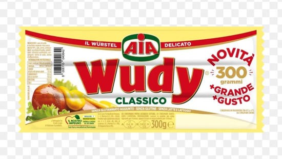 11862-1 AIA WUDY CLASSICO, WURSTEL DI POLLO E TACCHINO SENZA GLUTINE E SENZA LATTOSIO, 300GR