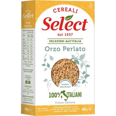 SELECT CEREALI ORZO PERLATO IN ASTUCCIO 400GR