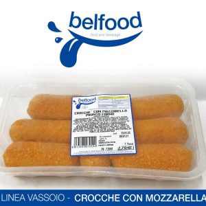 BELFOOD CROCCHè CON MOZZARELLA PRONTO FORNO VASSOIO DA 7 PEZZI ALL'INTERNO