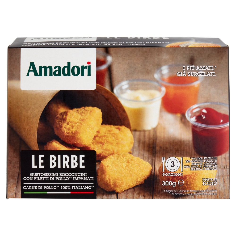 AMADORI LE BIRBE CON FILETTI DI POLLO IMPANATI 300GR