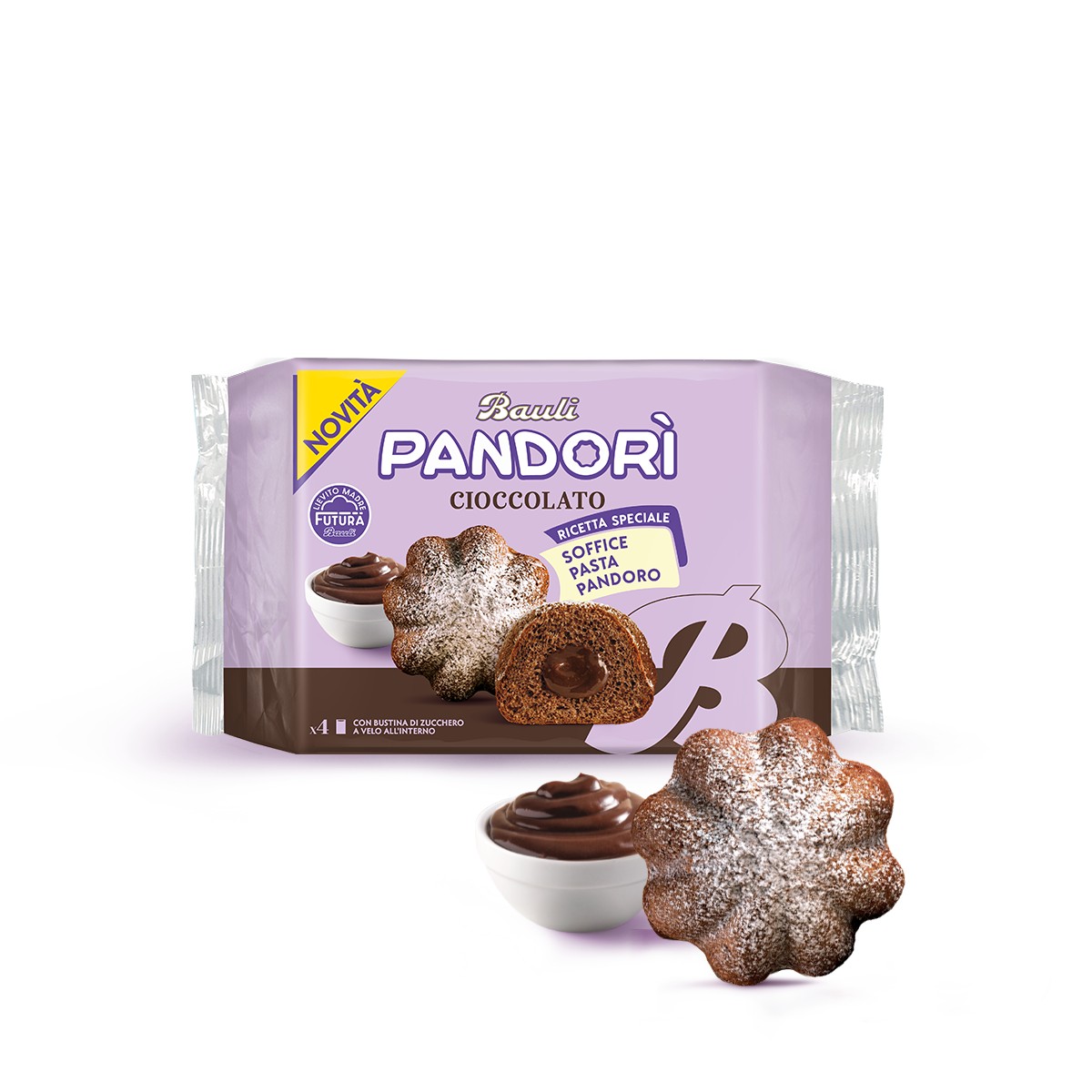 &amp BSP BAULI PANDORI CON SOFFICE PASTA PANDORO AL CIOCCOLATO 150GR