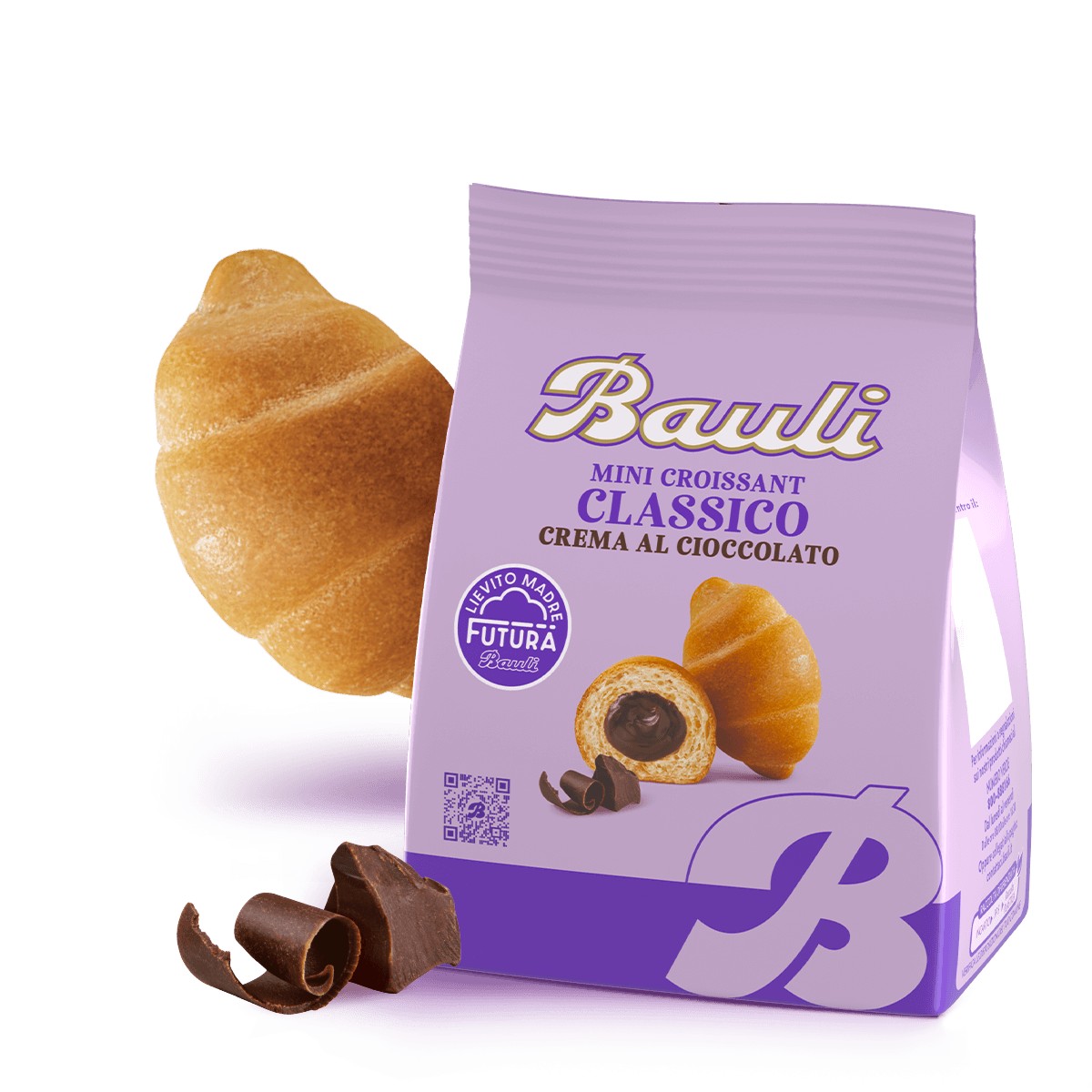 BAULI MINI CROISSANT CLASSICO CON CREMA AL CIOCCOLATO 75G
