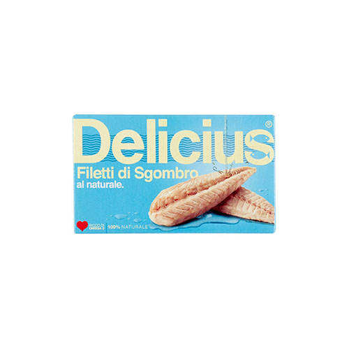 DELICIUS FILLETTI DI SGOMBRO AL NATURALE 125GR