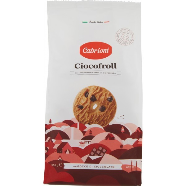 CABRIONI CIOCOFROLL CON GOCCE DI CIOCCOLATO GR650
