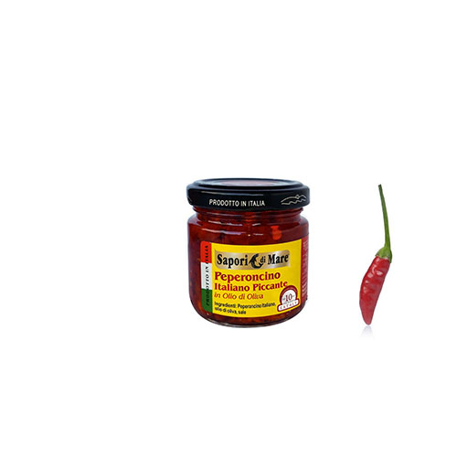 SAPORE DI MARE PEPERONCINO PICCANTE ALL'OLIO DI OLIVA 100GR