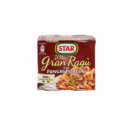 STAR GRAN RAGU' CON FUNGHI PORCINI GR180X2