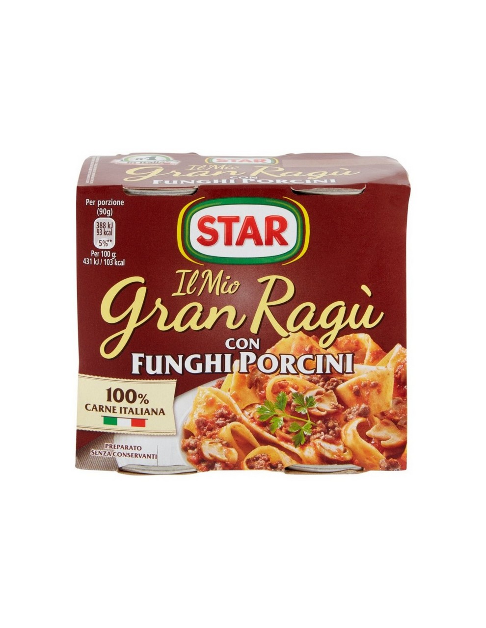 00449-1 STAR GRAN RAGU' CON FUNGHI PORCINI GR180X2