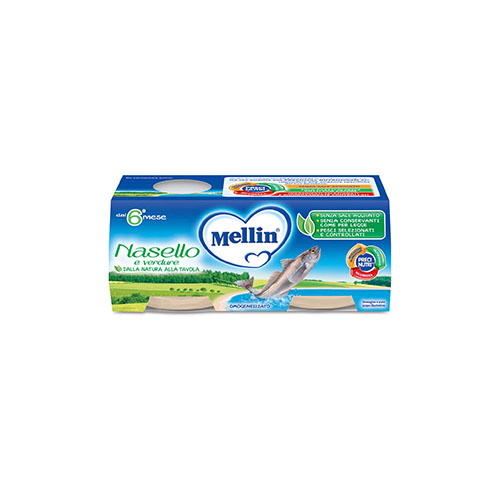 MELLIN OMOGENEIZZATO NASELLO E VERDURE GR80X2