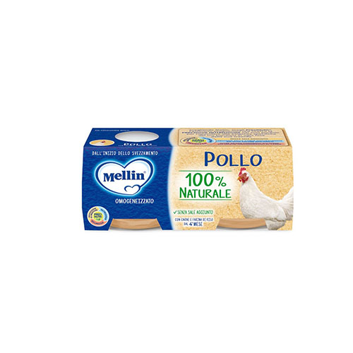 MELLIN OMOGENEIZZATO POLLO GR80X2