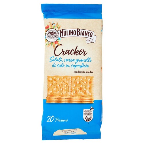MULINO BIANCO CRACKER SALATI, SENZA GRANELLI DI SALE IN SUPERFICIE 500GR