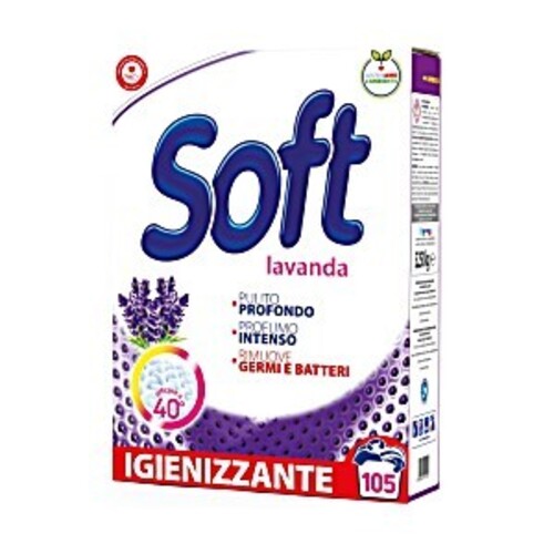 SOFT DETERGENTE LAVATRICE IN POLVERE LAVANDA 6.3KG