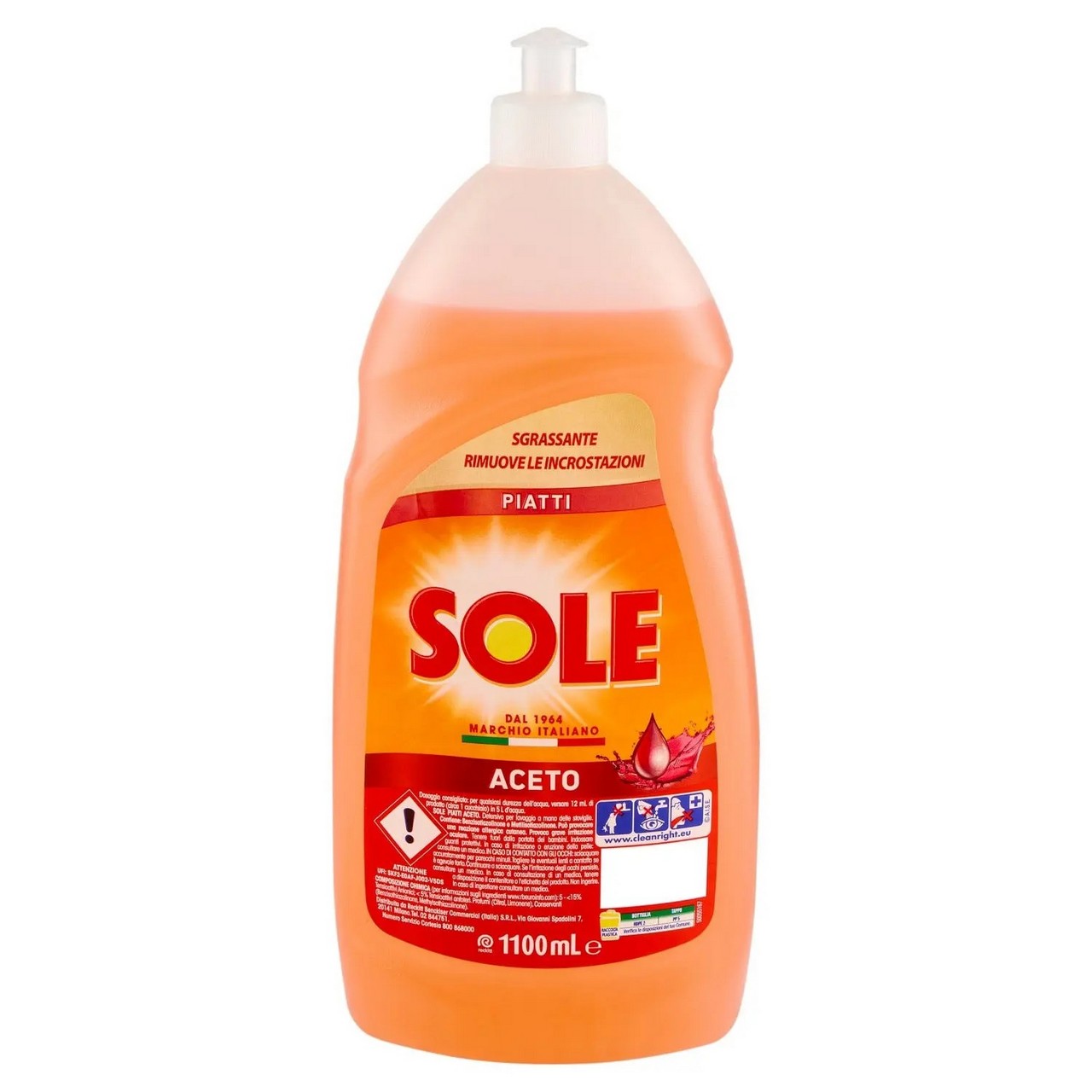 SOLE DETERGENTE PIATTI ACETO 1.1LT