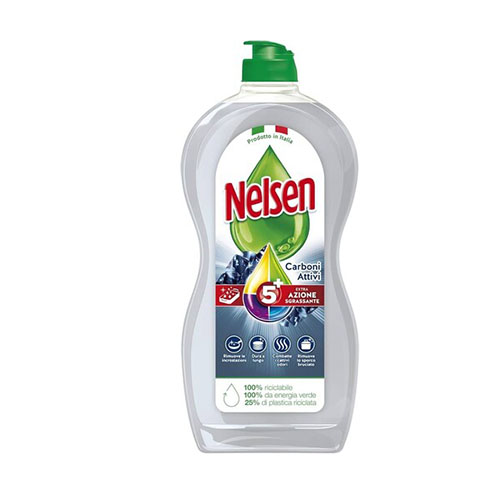 NELSEN DETERGENTE PIATTI CARBONI ATTIVI 0.9LT