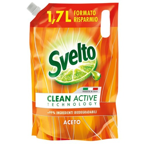 SVELTO DETERGENTE PIATTI RICARICA ACETO 1,7LT