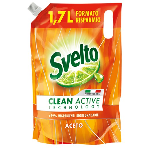SVELTO DETERGENTE PIATTI RICARICA ACETO LT1,7