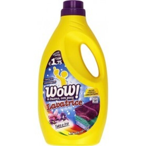 WOW DETERGENTE LAVATRICE TALCO E IRIS 1.965LT