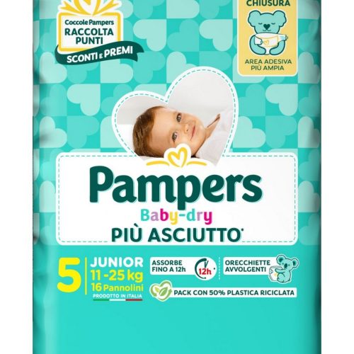 PAMPERS BABY-DRY PANNOLINI 5 JUNIOR