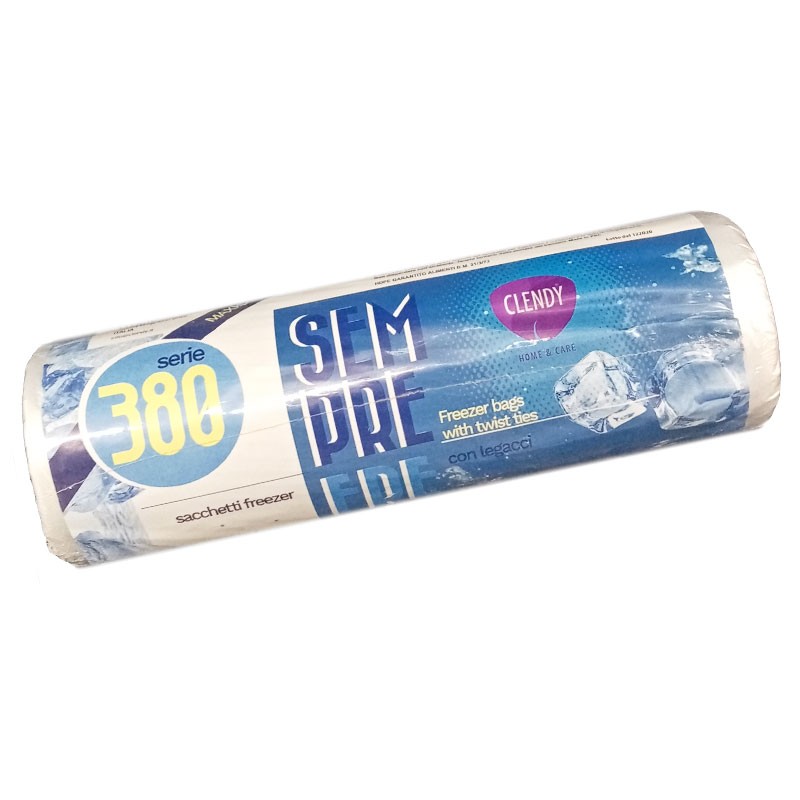 CLENDY SEMPREFRESKO SACCHETTI FREEZER ROTOLO 380 PEZZI CM18X28