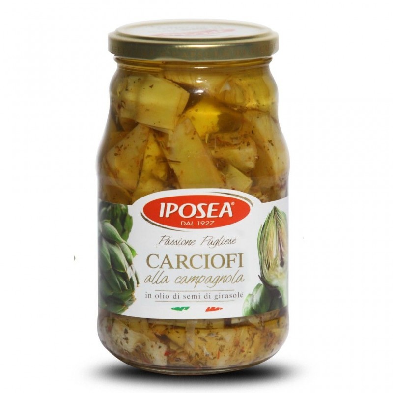 IPOSEA CARCIOFI ALLA CAMPAGNOLA IN OLIO DI SEMI DI GIRASOLE 530G