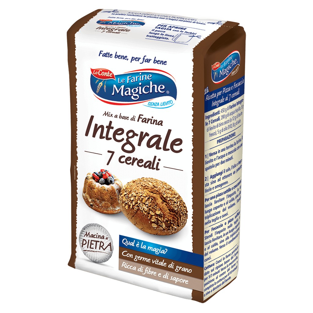 LO CONTE LE FARINE MAGICHE FARINA INTEGRALE 7 CEREALI 1KG