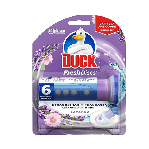DUCK FRESH DISCS BASE MIX EUCALIPTO LAVANDA 6 DISCHETTI