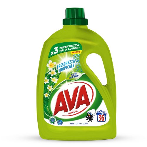 AVA DETERGENTE LAVATRICE FRESCHEZZA TROPICALE 36LAVAGGI 1800ML