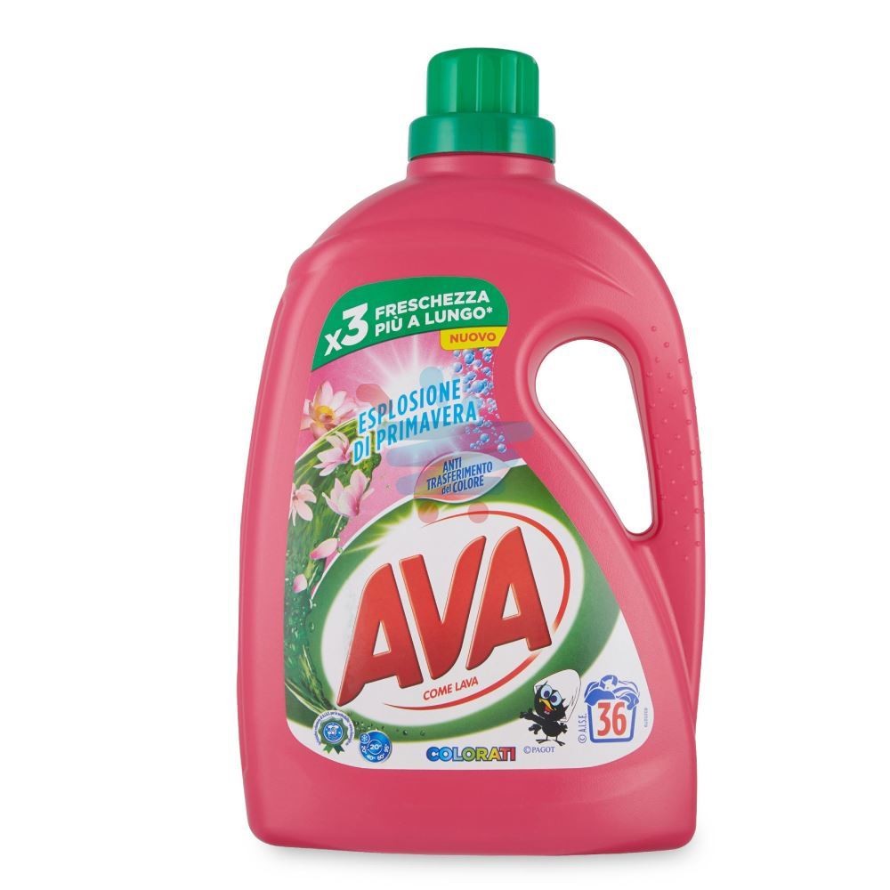 AVA DETERGENTE LAVATRICE ESPLOSIONE DI PRIMAVERA 36 LAVAGGI 1800ML