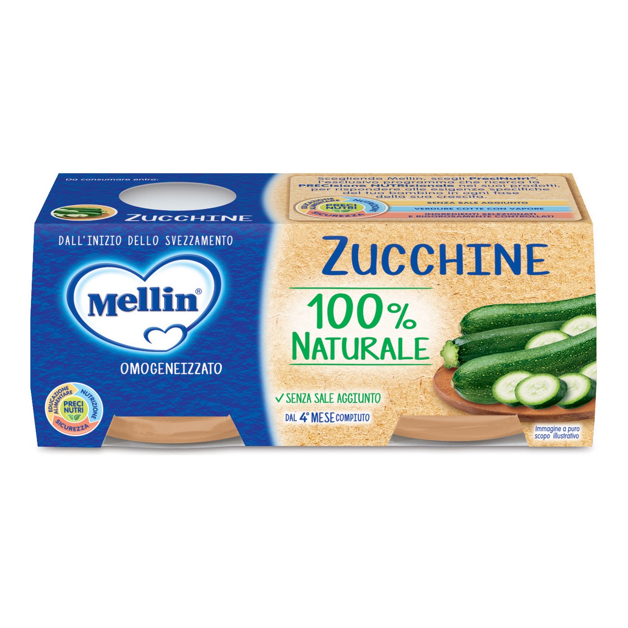 MELLIN OMOGENEIZZATO ZUCCHINE GR80X2