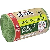 DOMO PAK SPAZZY SACCHI VERDE IMMONDIZIA 35 PEZZI 110LT CM70X105
