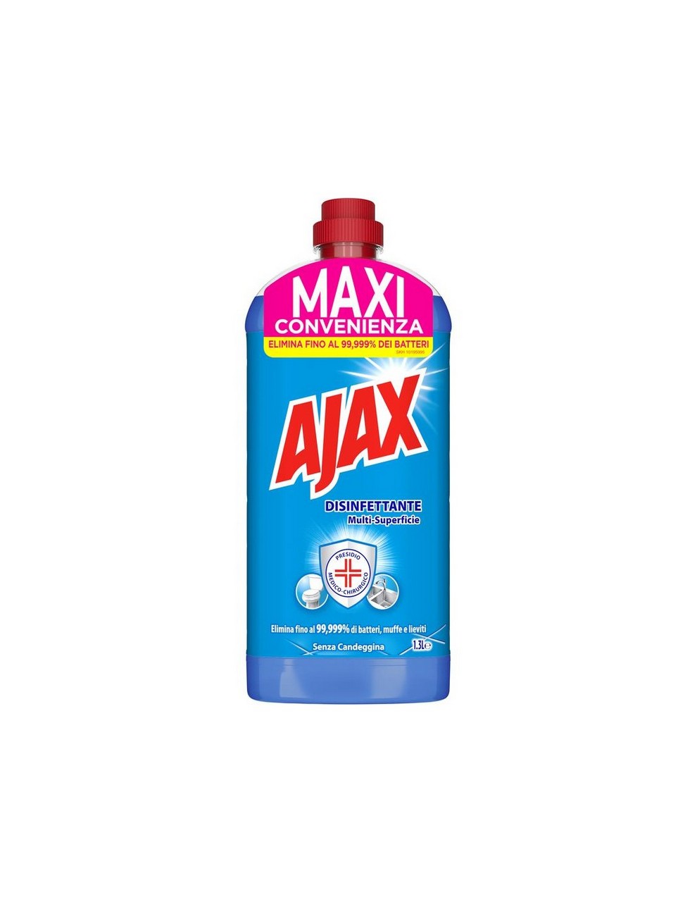 07241-1 AJAX DETERGENTE DISINFETANTE SENZA CANDEGGINA MULTI- SUPERFICIE DISINFETTANTE LT1,3