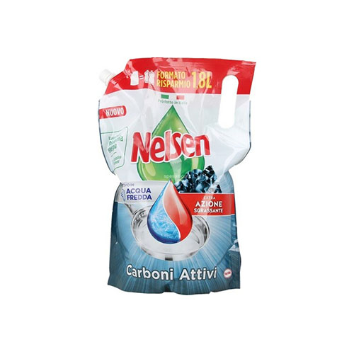 NELSEN DETERGENTE PIATTI RICARICA CARBONI ATTIVI 1800ML