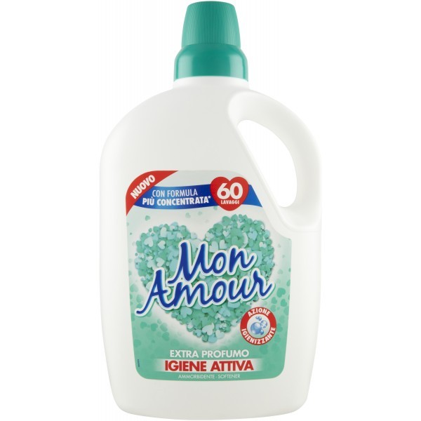 FELCE AZZURRA MON AMOUR AMMORBIDENTE IGIENE ATTIVA 60 LAVAGGI 3LT