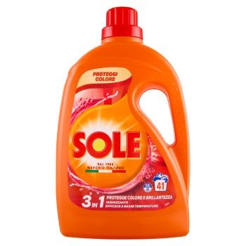 SOLE DETERGENTE LAVATRICE PROTEGGI COLORE 41 LAVAGGI 1,845LT