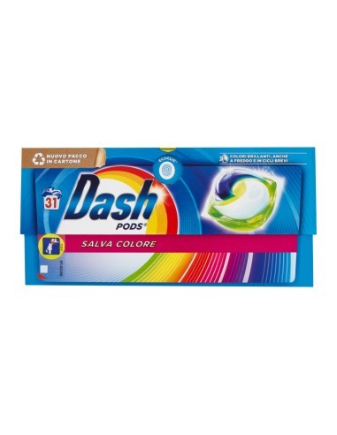 DASH PODS SALVA COLORE DETERGENTE LAVATRICE 31 PEZZI