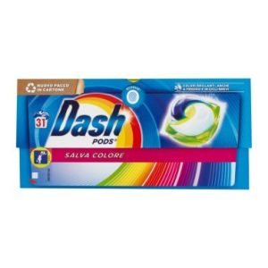 DASH PODS SALVA COLORE DETERGENTE LAVATRICE 31 PEZZI