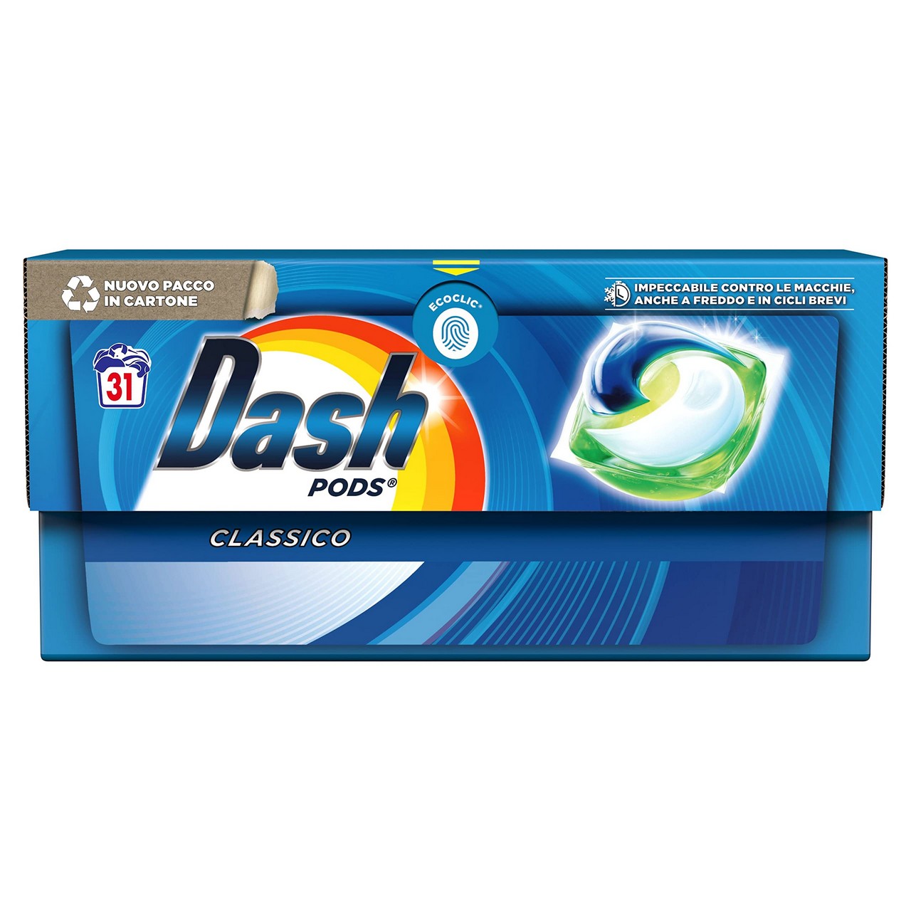 DASH PODS CLASSICO DETERGENTE LAVATRICE 31 PEZZI