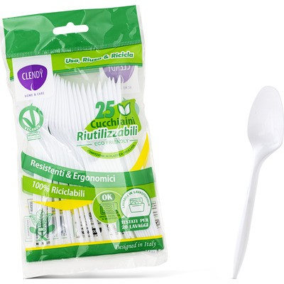 CLENDY 25 CUCCHIAINI RIUTILIZZABILI