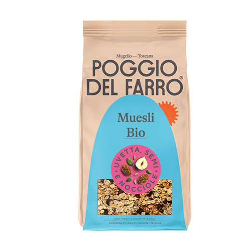 POGGIO DEL FARRO MUESLI BIO CON UVETTA, SEMI E NOCCIOLE 275GR