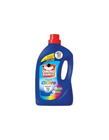 10274-1 OMINO BIANCO COLOR + DETERGENTE LAVATRICE 50 LAVAGGI 2000ML