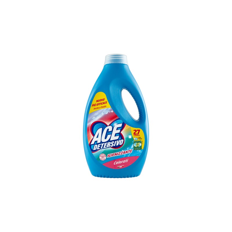 ACE DETERGENTE LAVATRICE IGIENIZZANTE COLORATI 27 LAVAGGI 1350ML