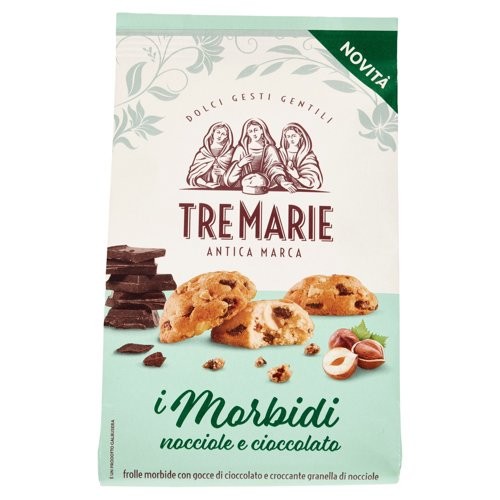 TRE MARIE FROLLE MORBIDE NOCCIOLE E CIOCCOLATO