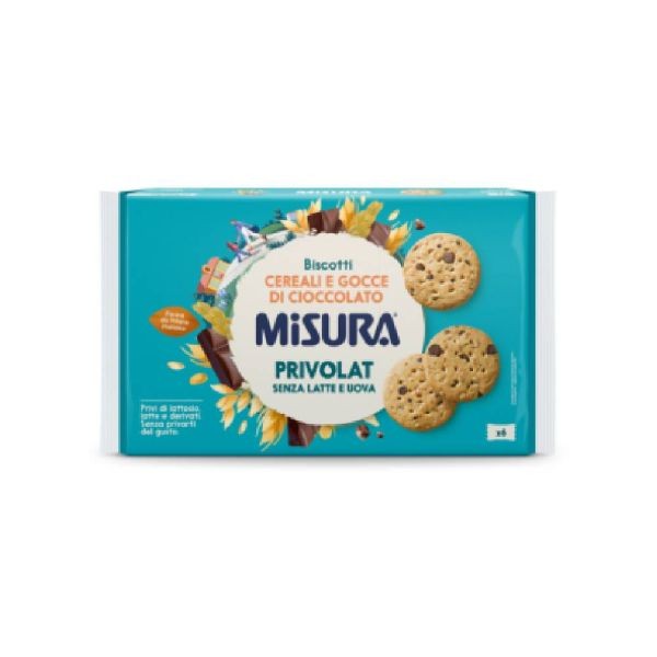 MISURA PRIVOLAT BISCOTTI CON CEREALI E GOCCE DI CIOCCOLATO 280GR