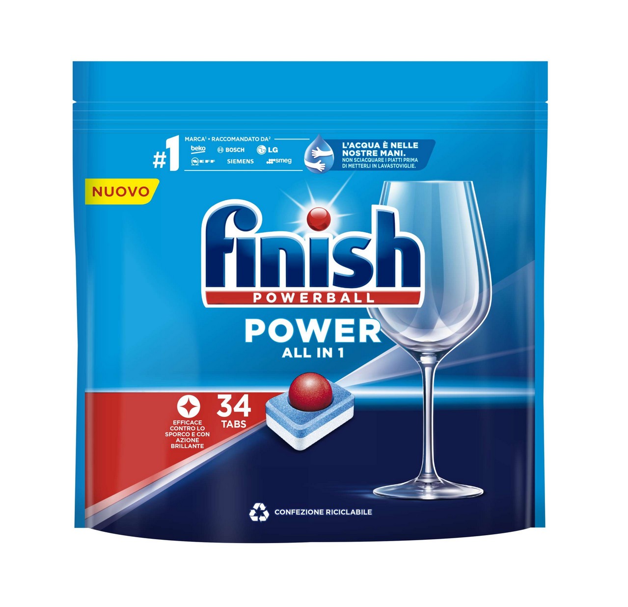 10611-1 FINISH POWER LAVASTOVIGLIE 34 TABS