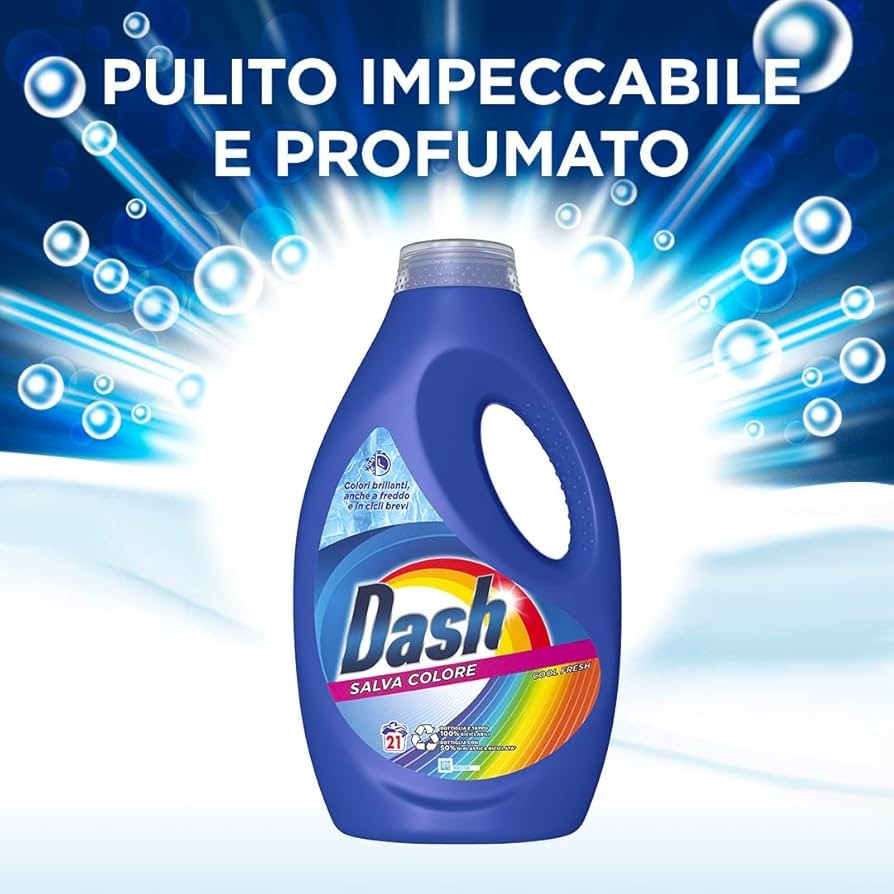 DASH SALVA COLORE DETERGENTE LAVATRICE 21 LAVAGGI 1050ML