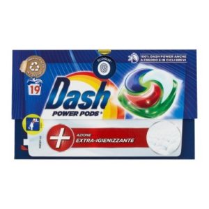 DASH POWER PODS AZIONE EXTRA- IGIENIZZANTE DETERGENTE LAVATRICE 19 PEZZI